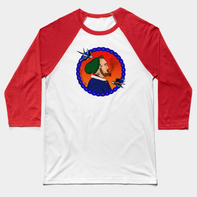 Tattooed Sailor Baseball T-Shirt by Abandoned Ink